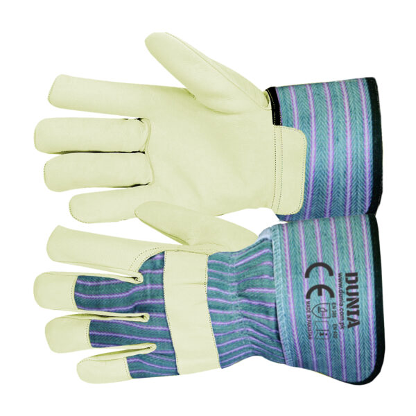 Green Strip Work Gloves