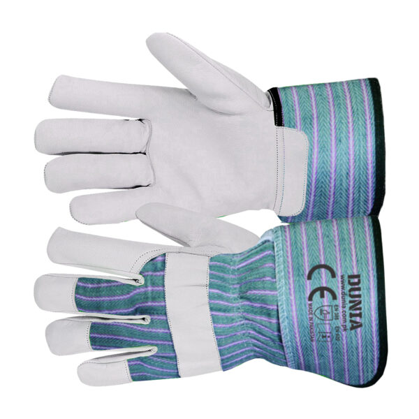 Green Strip Work Gloves