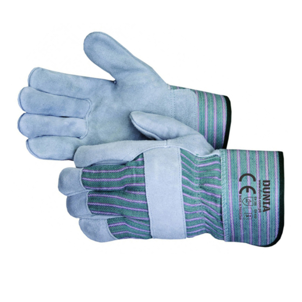 DTC-738-GG Leather Work Gloves Green