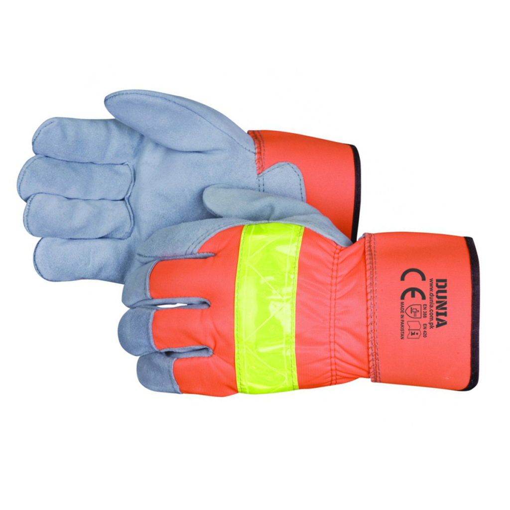 DTC-739 Hi-Vis Leather Work Gloves