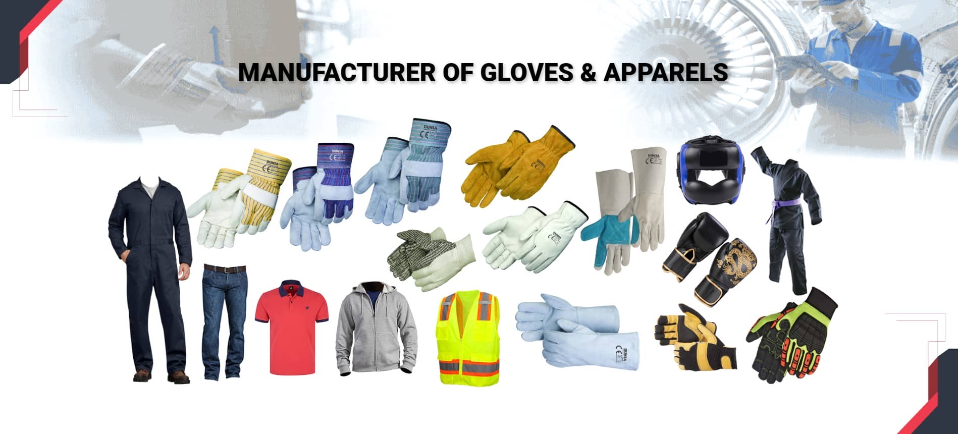 Manufacturer of Gloves & Apparels